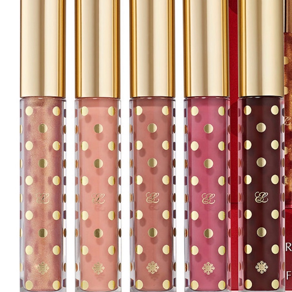 Estee Lauder Polka Dot Lip Gloss Collection - Gold, Pink, Red
